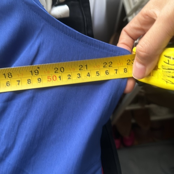 Jessica women's plus size 16w sleevless button down with ruffle front - Picture 4 of 5